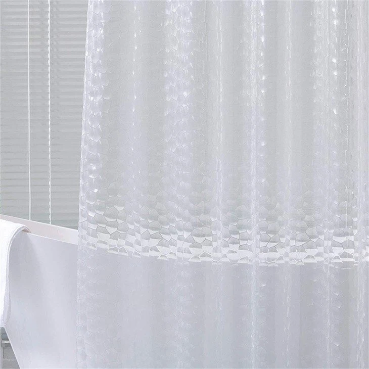 clear 8g peva shower curtain