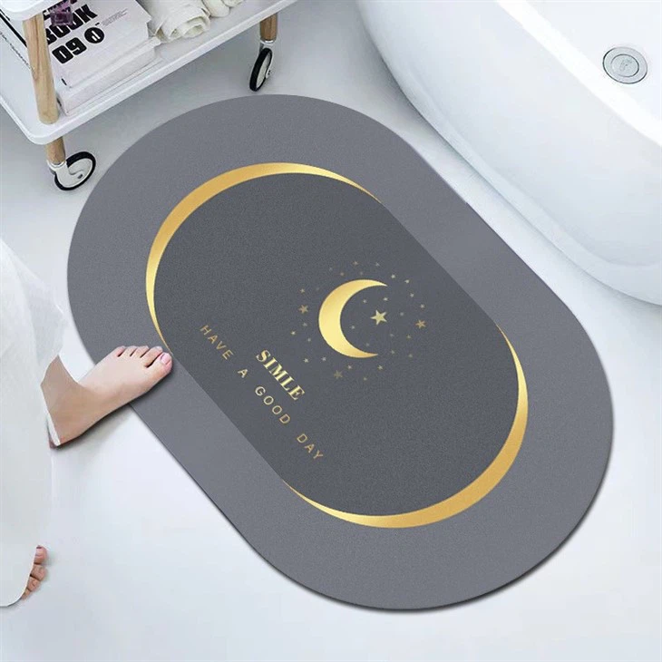 Household Soft Diatom Mud Mat Absorbent Mat Bathroom Toilet Foot Mat Toilet Non-slip Absorbent Quick Drying Mat